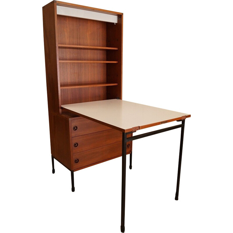 Large oak ARP secretary - 1950s