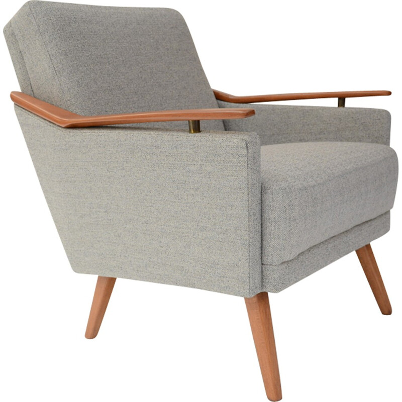 Mid century German grey armchair - 1970s
