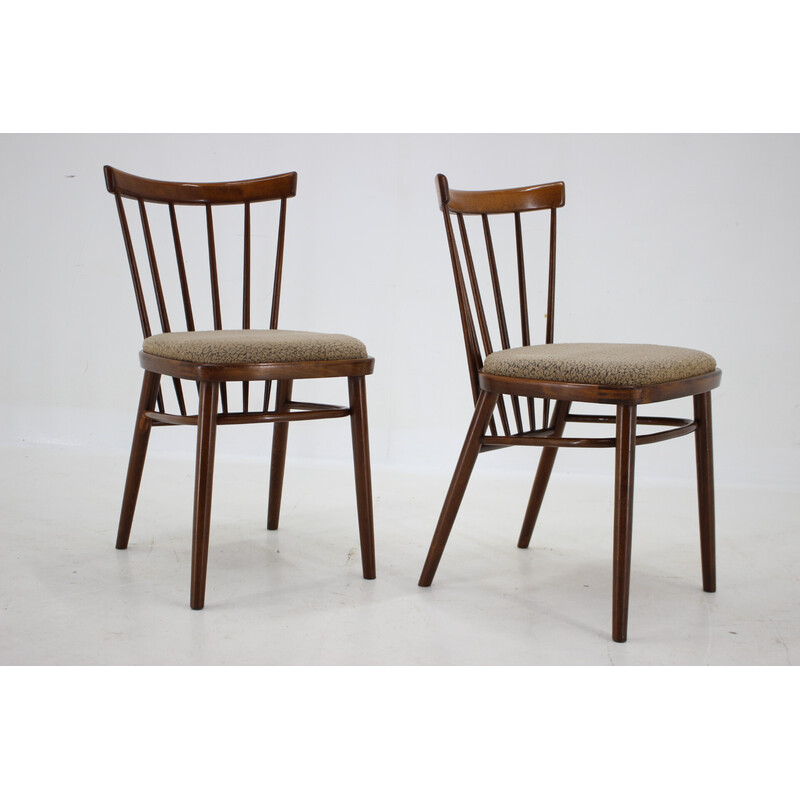 Ensemble de 4 chaises à repas vintage par Tatra, Tchécoslovaquie 1960