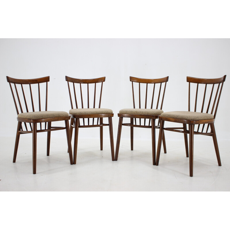 Set of 4 vintage dining chairs by Tatra, Czechoslovakia 1960