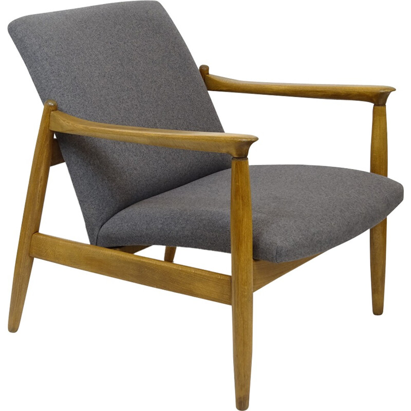 Polish GFM-64 Armchair by Edmund Homa for Gościcińskie Fabryki Mebli - 1960s