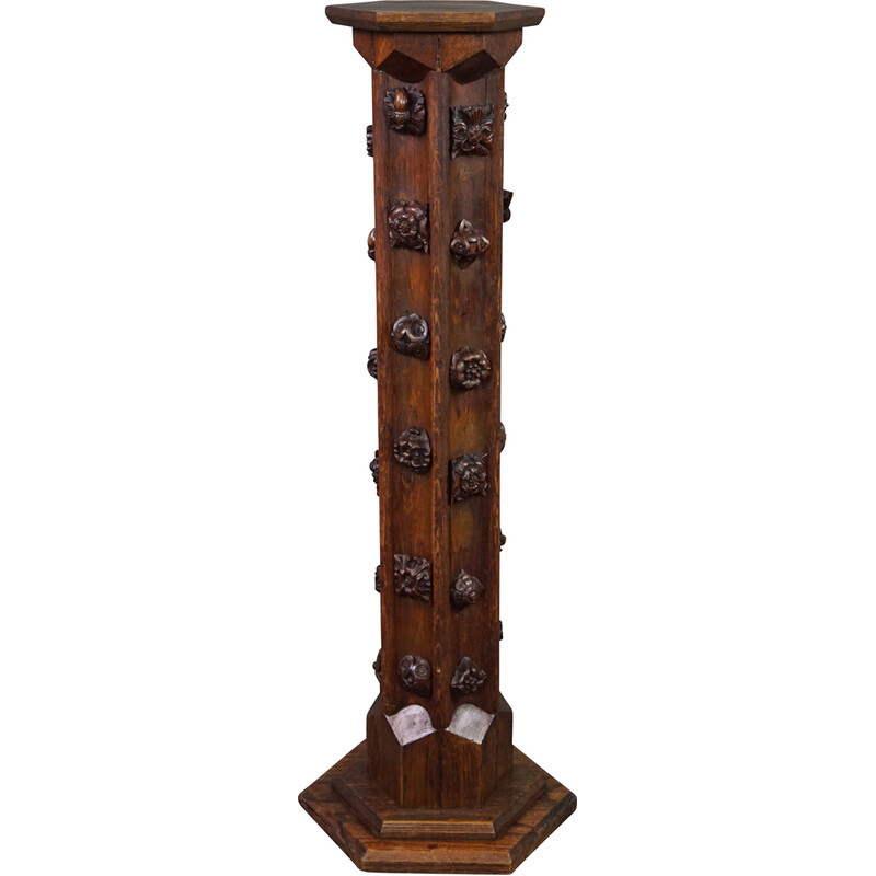 Vintage wooden column