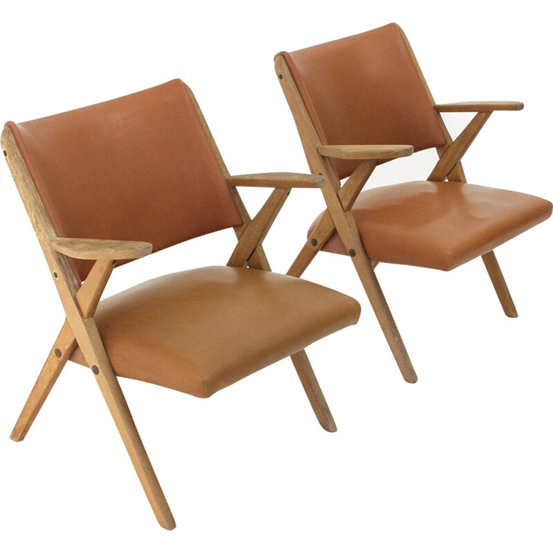 Pair of Italian Armchairs from Dal Vera - 1950s