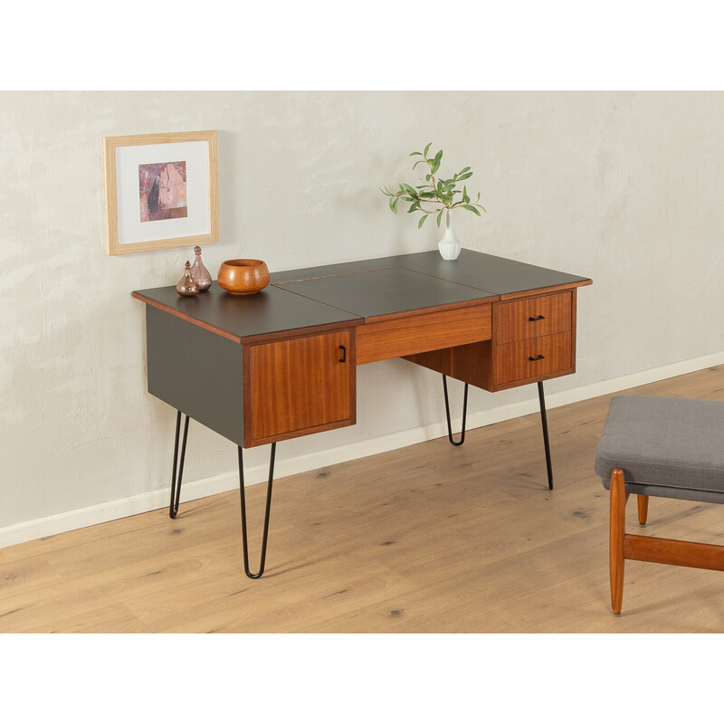 Vintage desk in macorè veneer, 1960