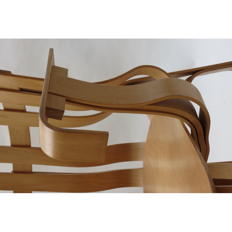 Chaise Hat Trick de Frank Gehry pour Knoll - 1990