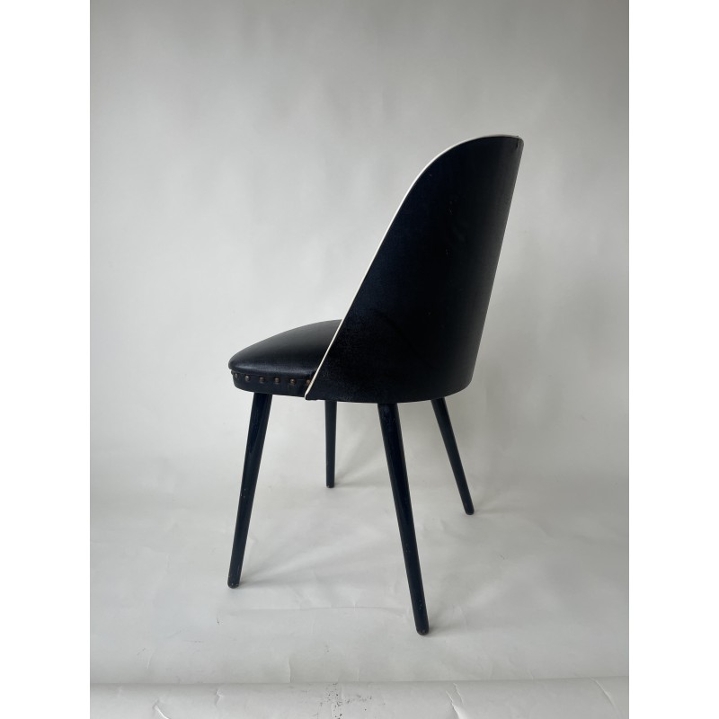 Vintage vinyl chair, France 1960