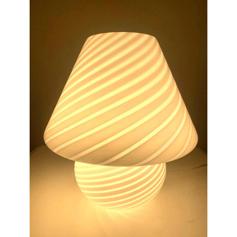 Vintage mushroom-shaped table lamp by Paolo Venini, Italy 1960