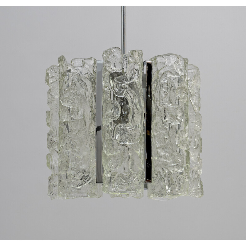 Vintage murano glass chandelier by Carlo Nason for Mazzega, Italy 1970