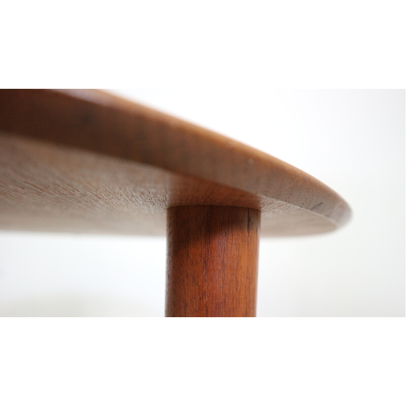 Vintage teak coffee table by Peter Hvidt and Orla Mølgaard Nielsen for France and Søn, Denmark 1950