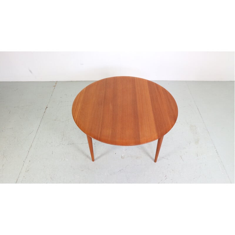 Vintage teak coffee table by Peter Hvidt and Orla Mølgaard Nielsen for France and Søn, Denmark 1950