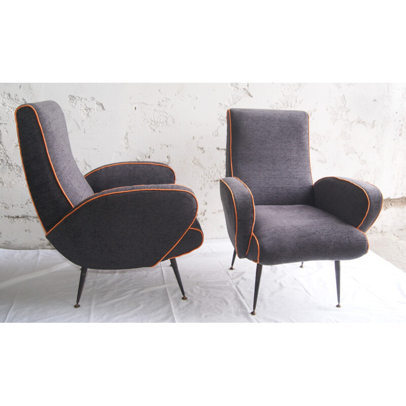 Pair of vintage armchairs by Nino Zoncada - 1950s