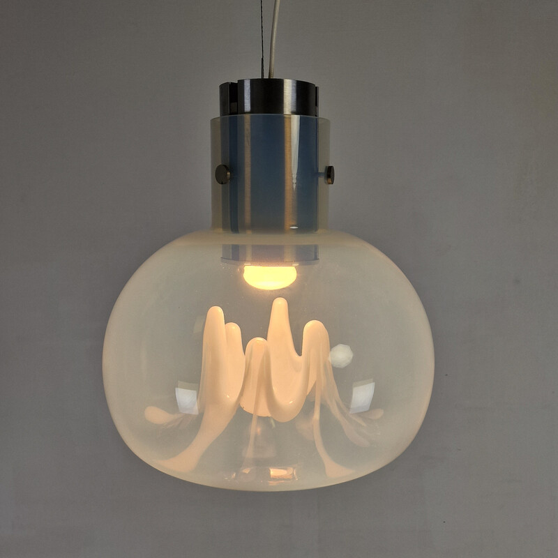 Vintage Murano glass pendant lamp by Toni Zuccheri for VeArt, Italy 1970