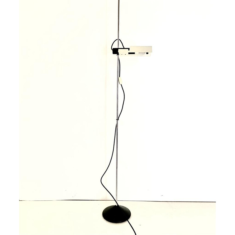 Vintage steel floor lamp by Barbieri and Marianelli for Tronconi, Italy 1970