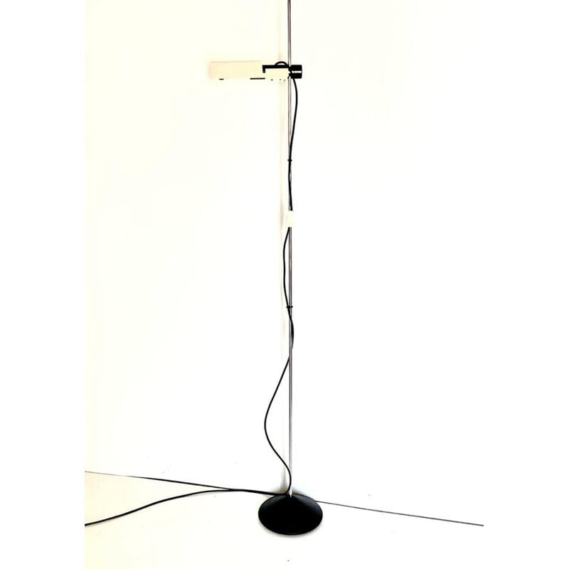 Vintage steel floor lamp by Barbieri and Marianelli for Tronconi, Italy 1970