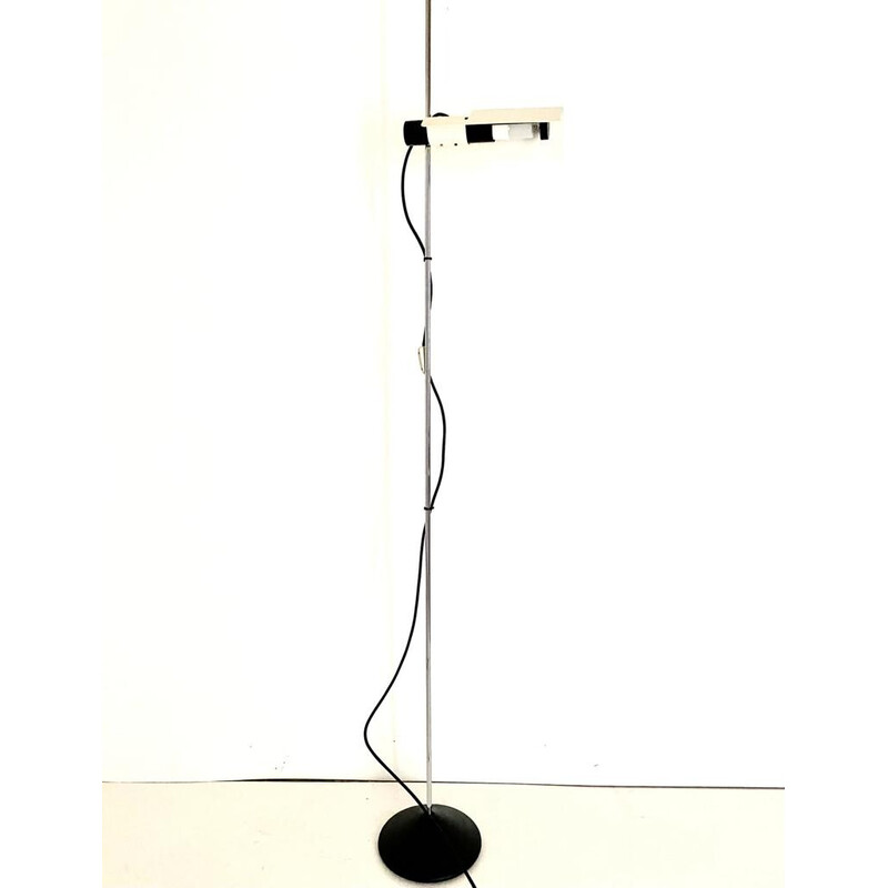 Vintage steel floor lamp by Barbieri and Marianelli for Tronconi, Italy 1970