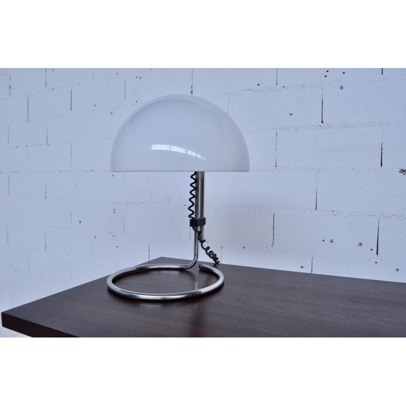 Vintage aluminium and acrylic lamp lacquered by Carlo Santi for Kartell
