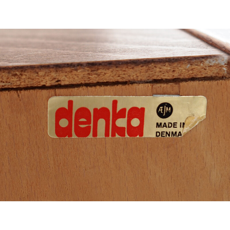 Vintage teak bookcase for Denka, 1970