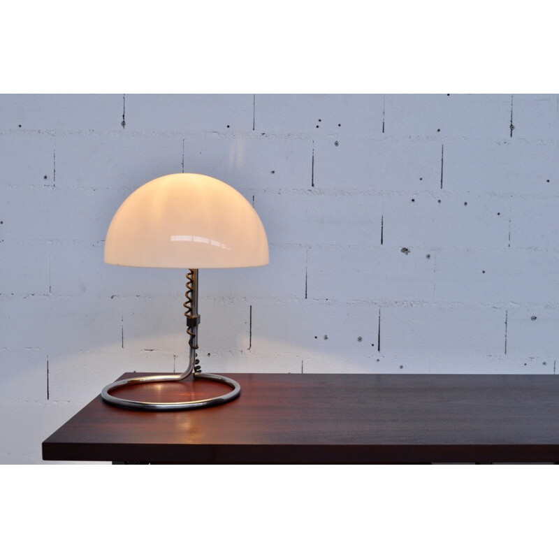 Lampe aluminium et acrylique laqué par Carlo Santi pour Kartell