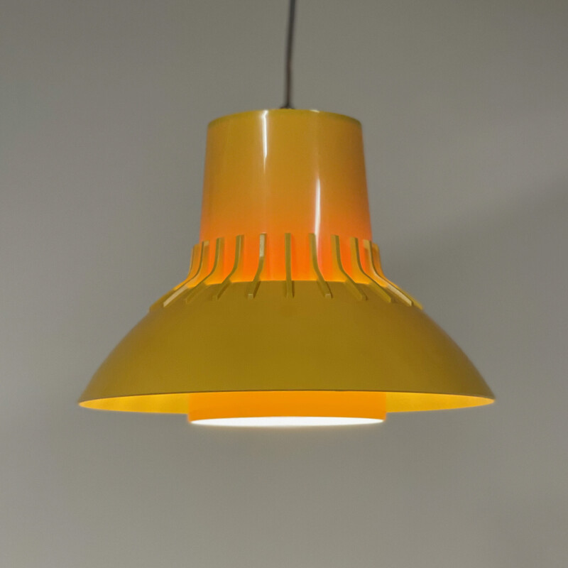 Vintage Abs plastic pendant light by Svend Middelboe for Nordisk Solar, Denmark 1960