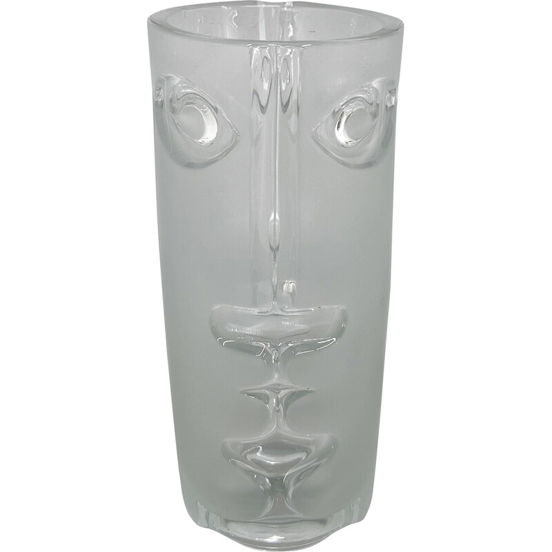 Vintage glass vase by Adolf Matura for Sklo Union Glassworks, Czechoslovakia 1970