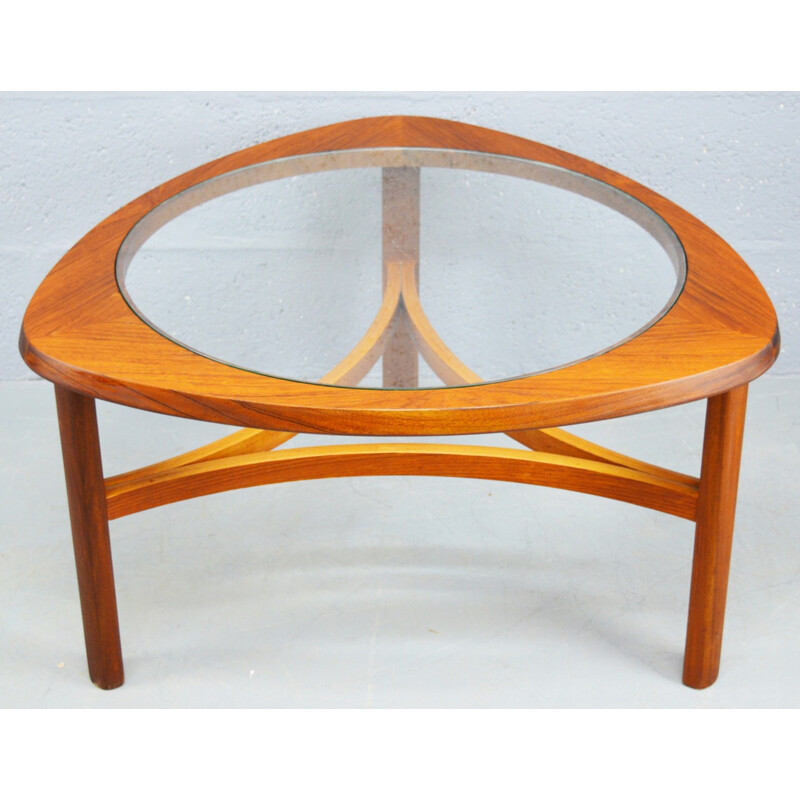 Mid-century teak and glass coffee table by Nathan - 1960s 