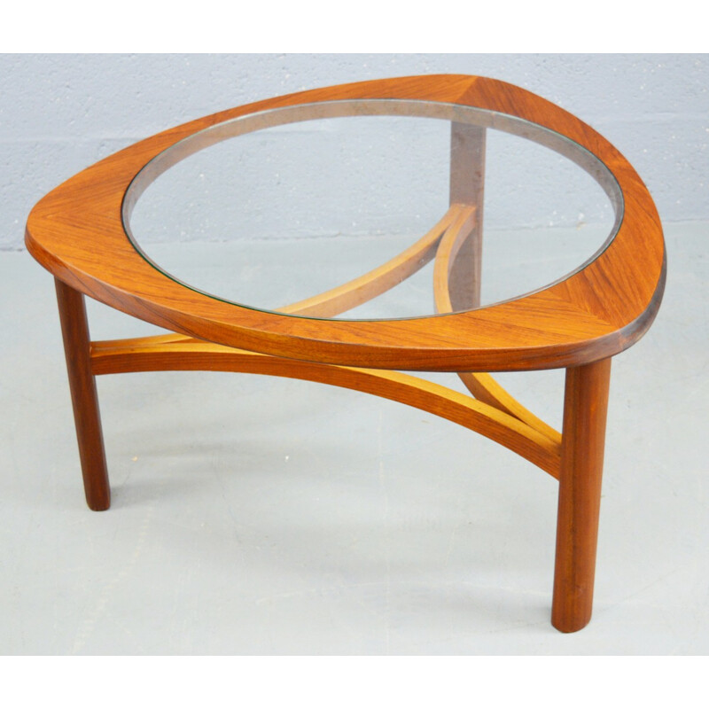 Mid-century teak and glass coffee table by Nathan - 1960s 