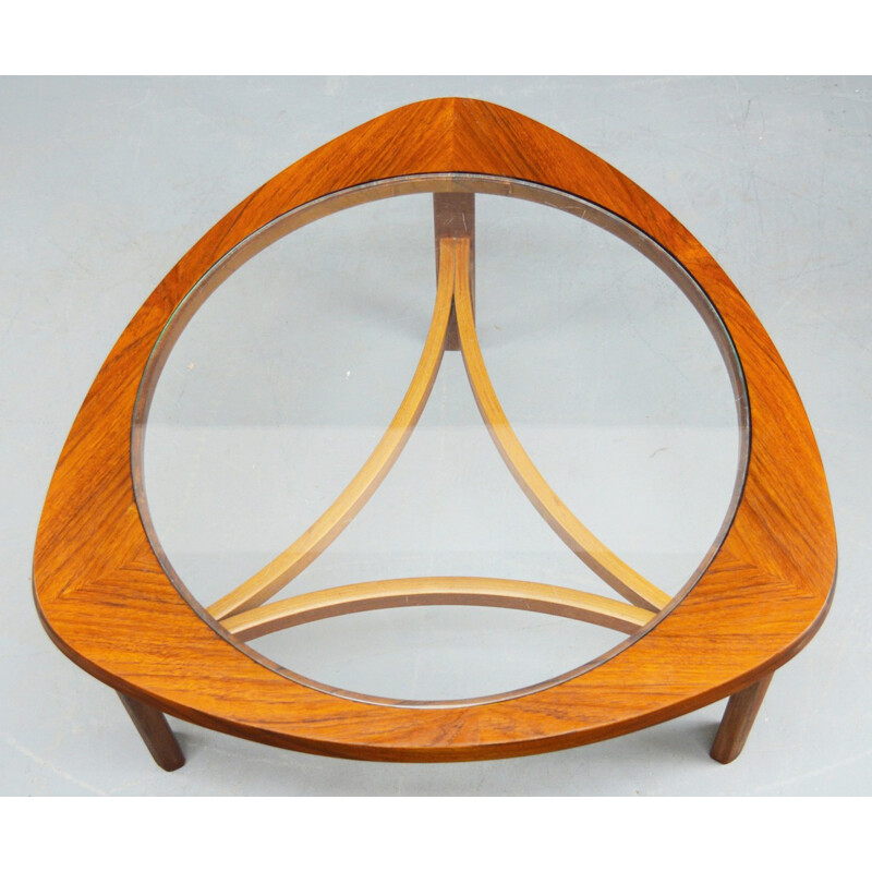 Mid-century teak and glass coffee table by Nathan - 1960s 