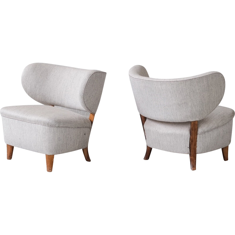 Pair of vintage armchairs for Boet, Sweden 1940