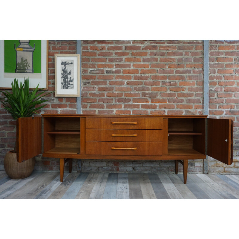 Teck shapely sideboard with central drawers - 1960s