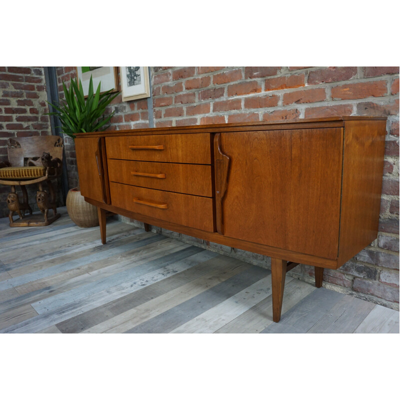 Teck shapely sideboard with central drawers - 1960s