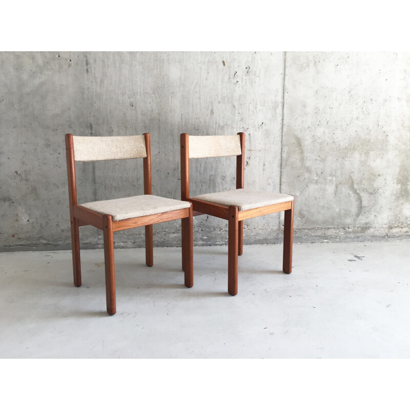 Vintage danish teak dining chairs - 1970s