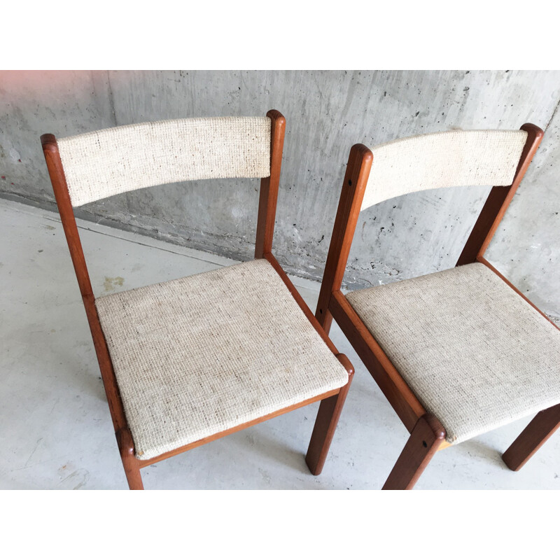 Vintage danish teak dining chairs - 1970s