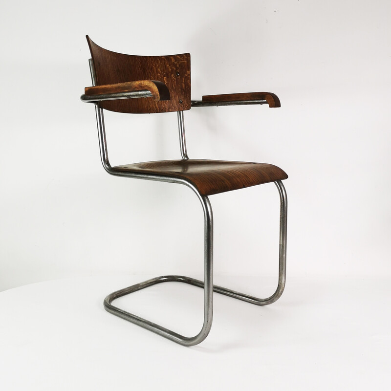 Vintage S43 armchair by M. Stam for Robert Slezak, Czechoslovakia 1930