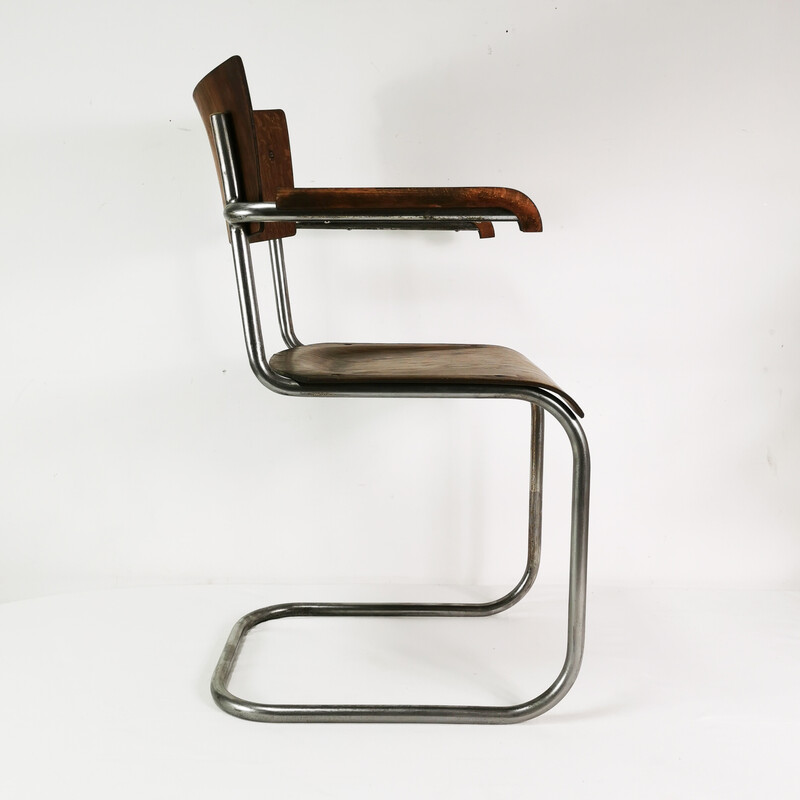 Vintage S43 armchair by M. Stam for Robert Slezak, Czechoslovakia 1930