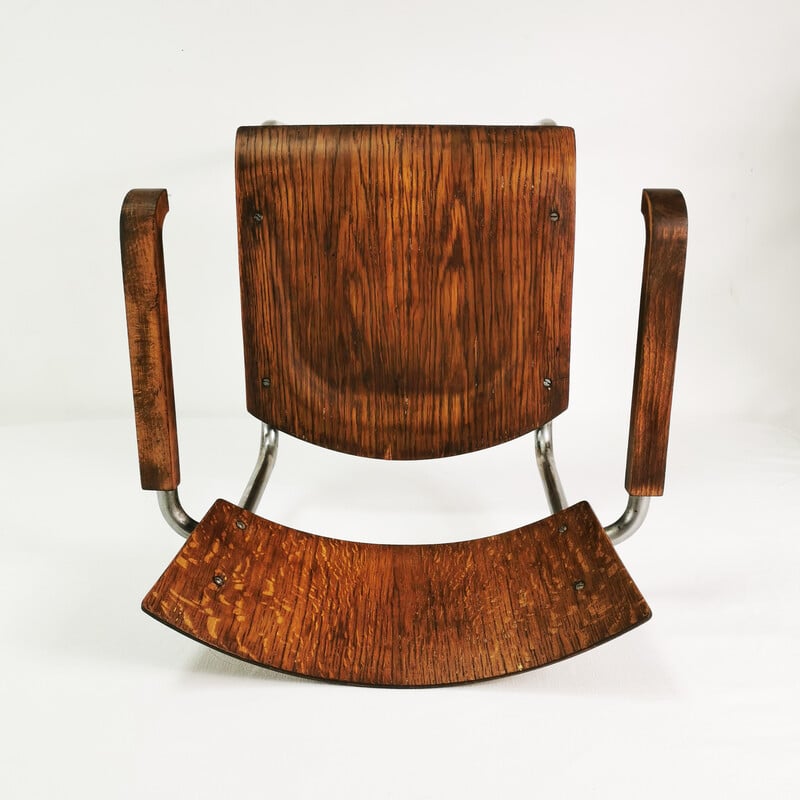 Fauteuil vintage S43 par M. Stam pour Robert Slezak, Tchécoslovaquie 1930