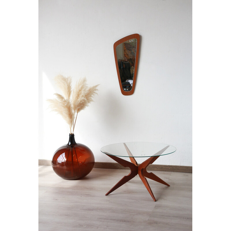 Vintage Spider teak coffee table by Vladimir Kagan for Sika Møbler, Denmark 1960s