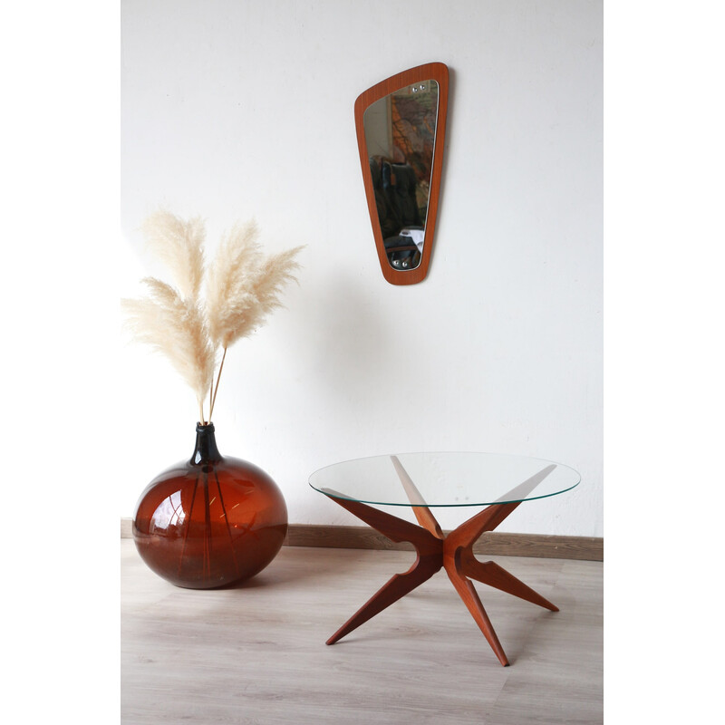 Vintage Spider teak coffee table by Vladimir Kagan for Sika Møbler, Denmark 1960s