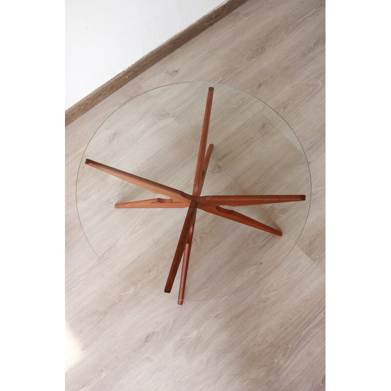 Vintage Spider teak coffee table by Vladimir Kagan for Sika Møbler, Denmark 1960s