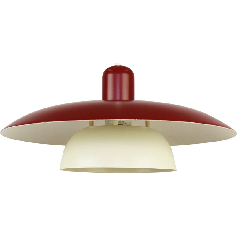 Suspension scandinave rouge foncé - 1970