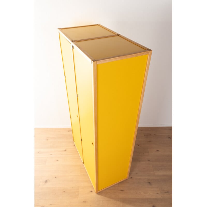 Vintage solid beech cabinet for Flötotto, Germany 1970