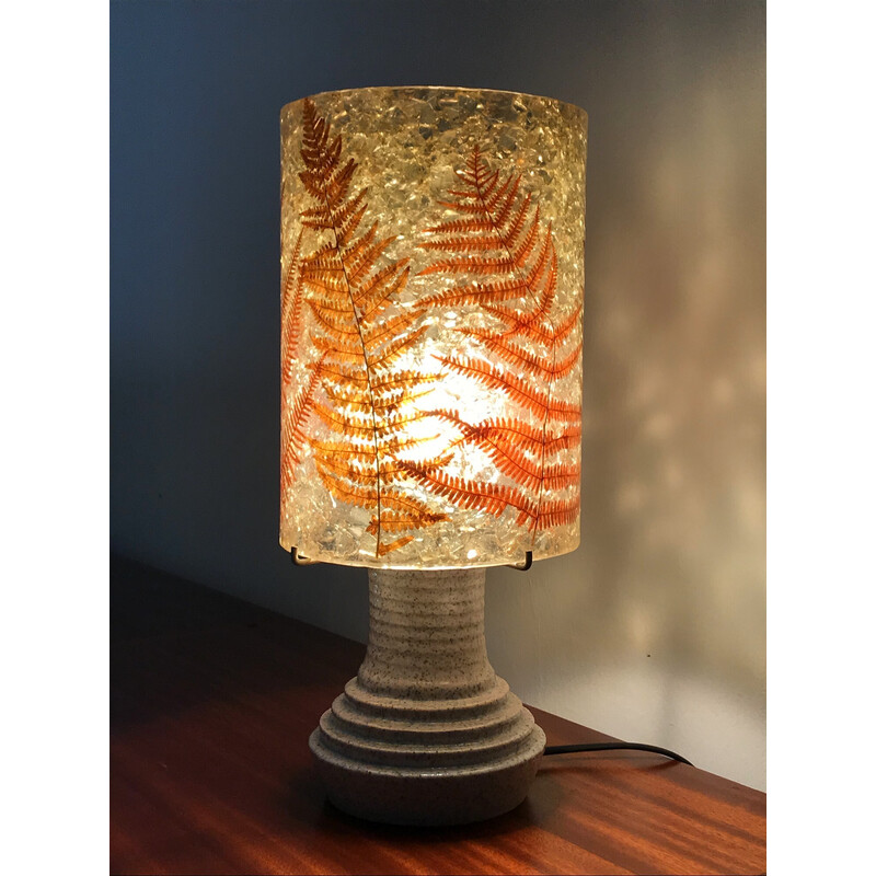 Vintage lamp in Accolay ceramics and resin, 1970