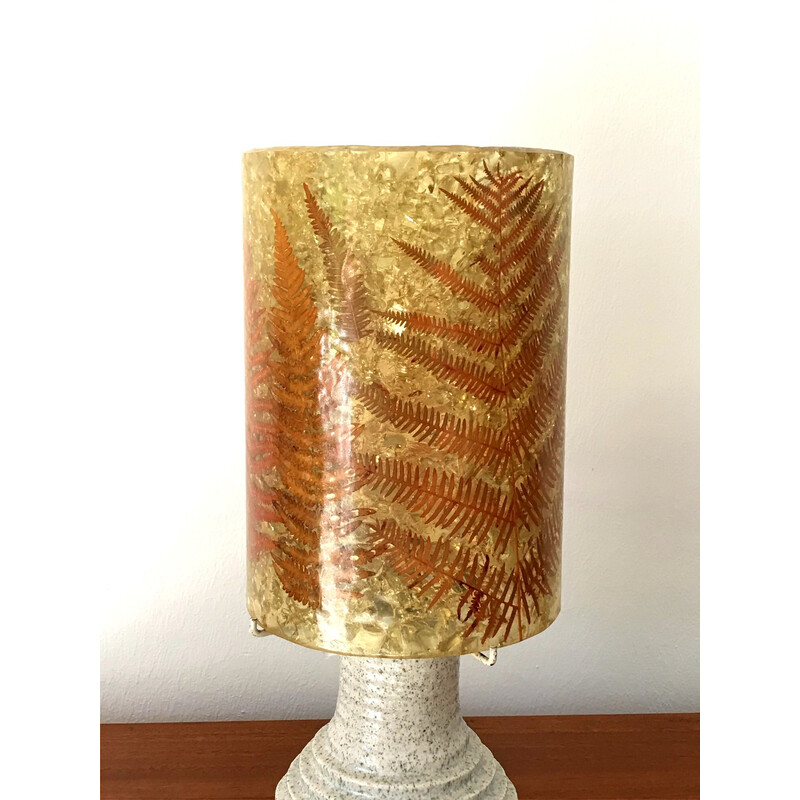 Vintage lamp in Accolay ceramics and resin, 1970