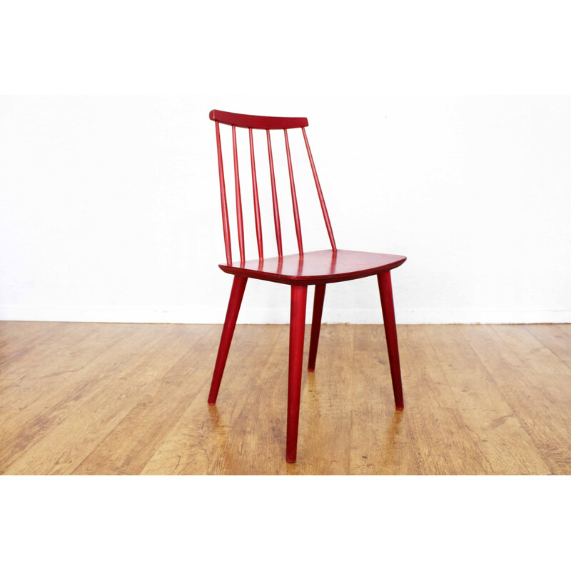 Vintage Fanett chair in solid beech and plywood by Ilmari Tapiovaara, 1960