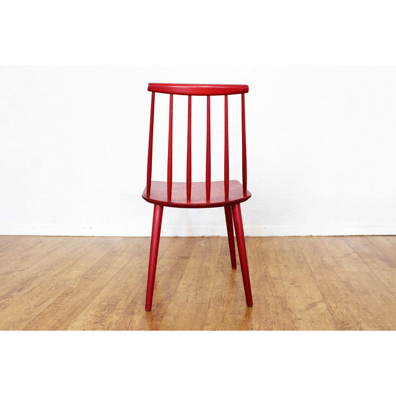 Vintage Fanett chair in solid beech and plywood by Ilmari Tapiovaara, 1960