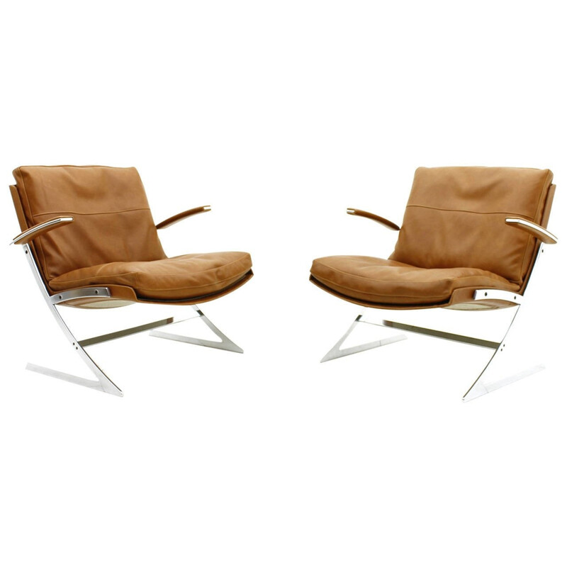 Pair of lobby chairs by Preben Fabricius for Arnold Exclusiv - 1970s