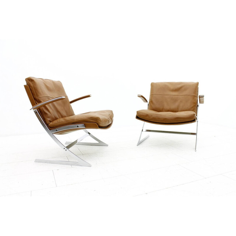 Pair of lobby chairs by Preben Fabricius for Arnold Exclusiv - 1970s