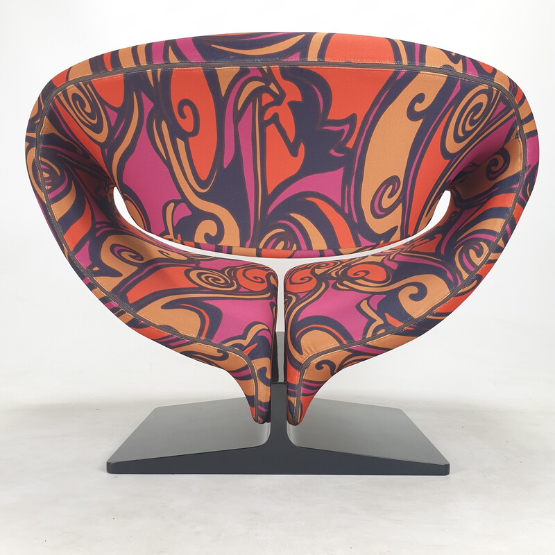 Vintage Ribbon fabric armchair by Pierre Paulin for Artifort, Netherlands 1960