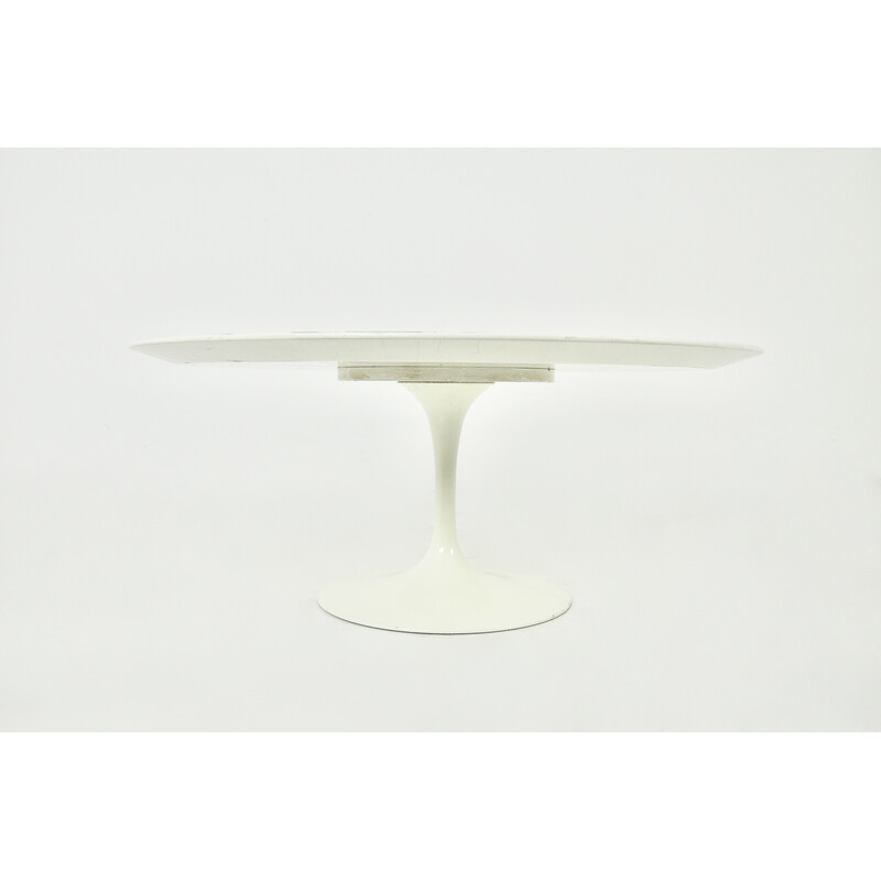 Vintage white laminated wood coffee table by Eero Saarinen for Knoll International, 1960