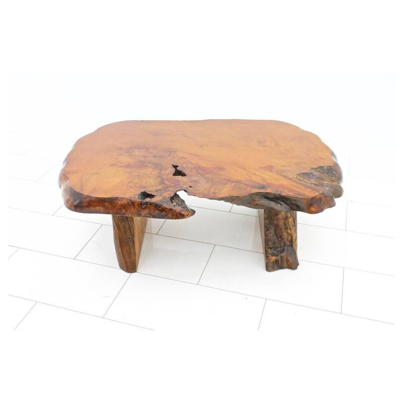 Table basse en bois à racines solides - 1970