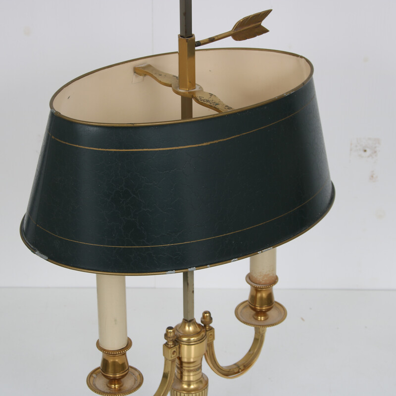 Vintage Bouillot lamp in brass, France 1950
